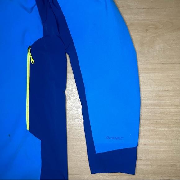 Patagonia Jacket Mens XL Blue Adze Polartec Softshell Windblock Bright B2 - Picture 11 of 16